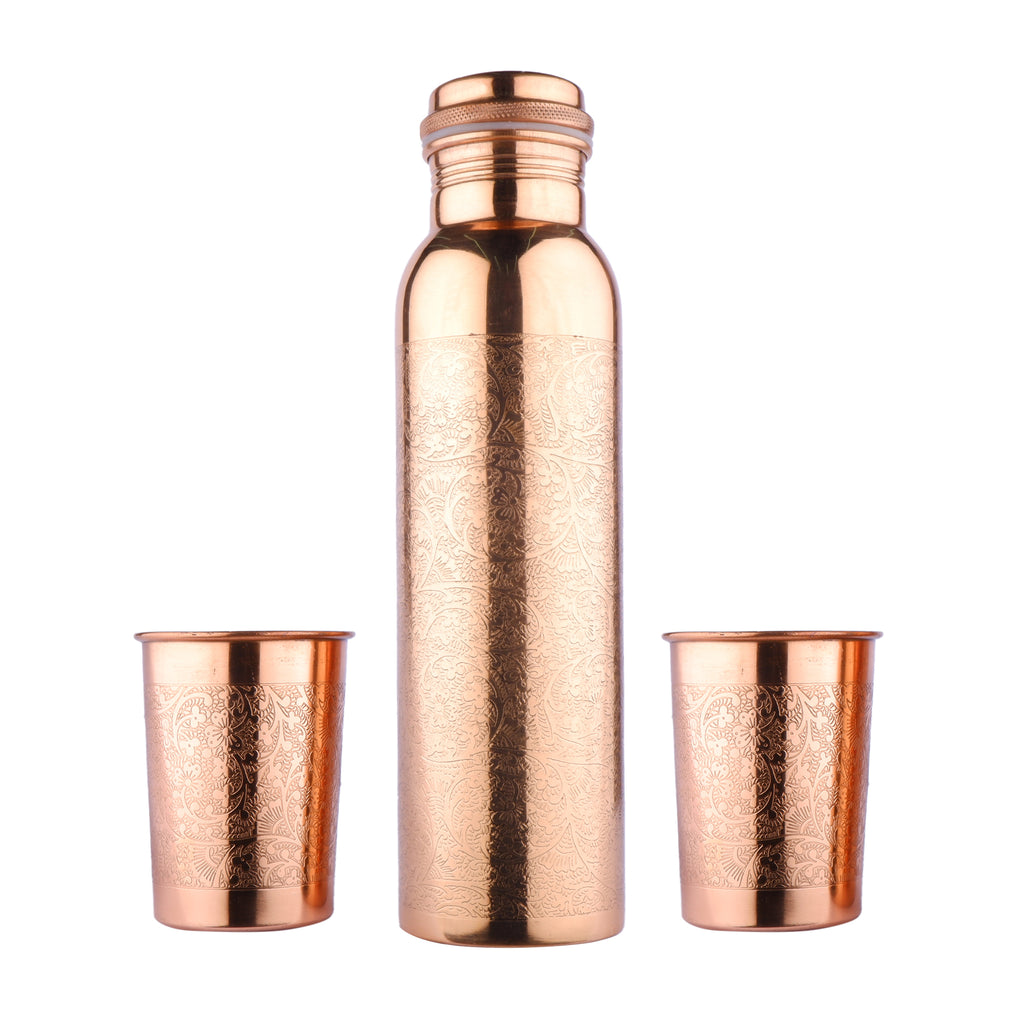 Glass and bottle gift set