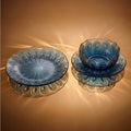 PEACOCK GLASS SET