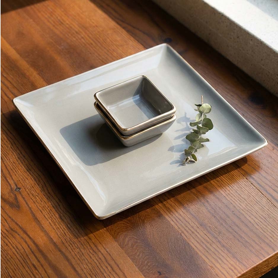 SLATE PLATTER SET