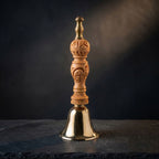 Swara bronze bell with wooden ladle - 5.5"