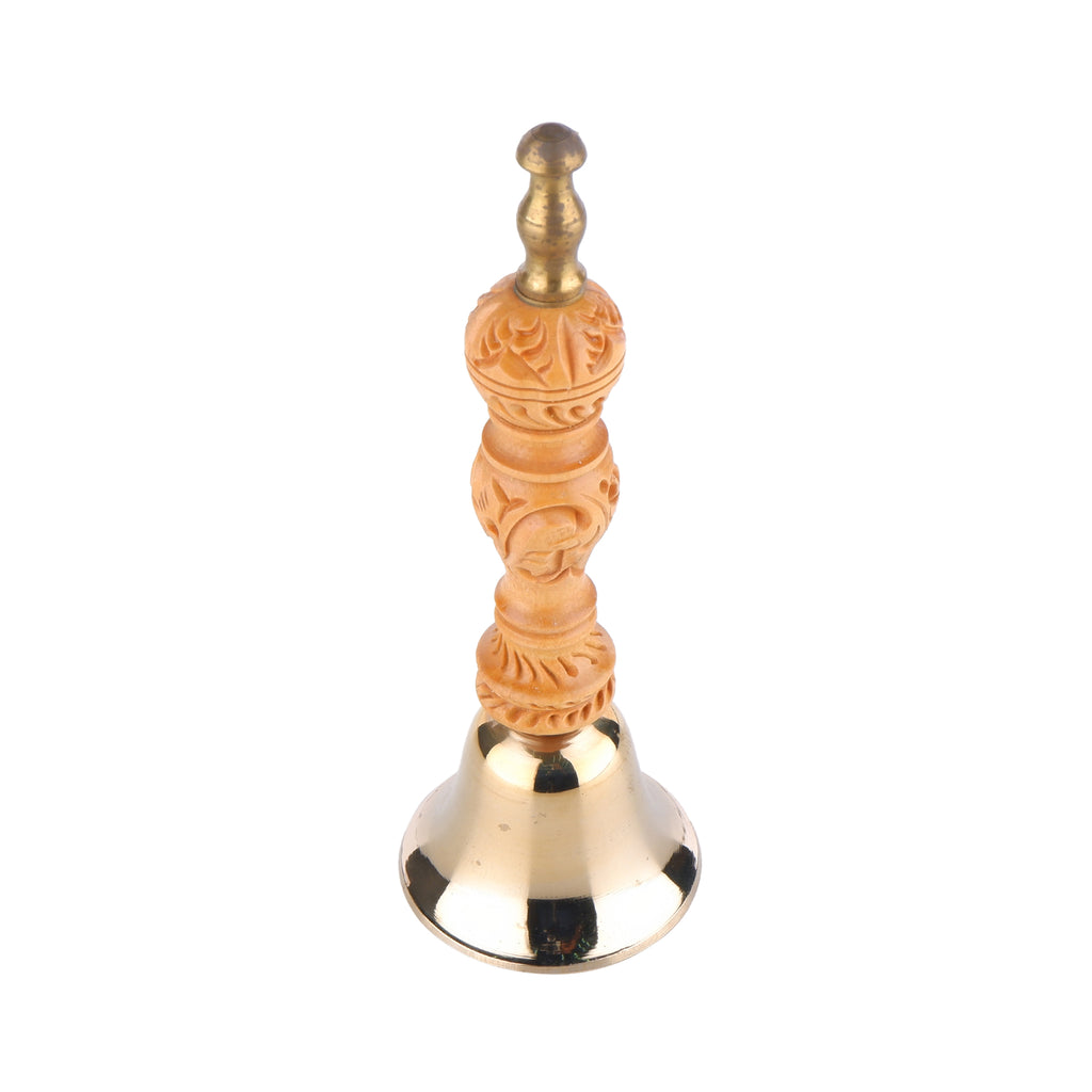 Swara bronze bell with wooden ladle - 5.5"