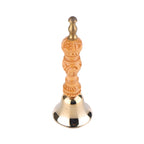 Swara bronze bell with wooden ladle - 5.5"