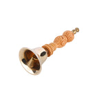 Swara bronze bell with wooden ladle - 5.5"